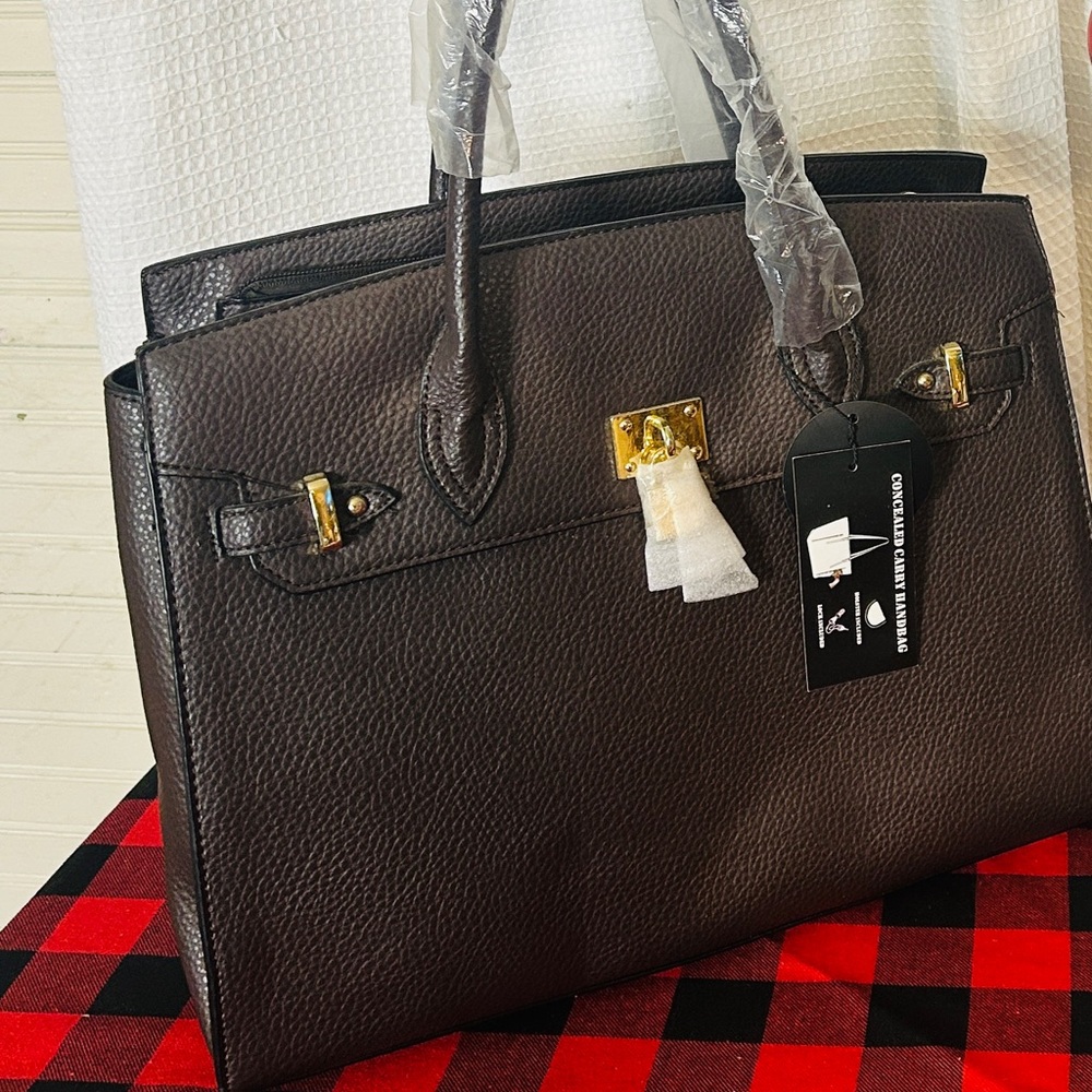 Elegant Black Concealed Carry Tote